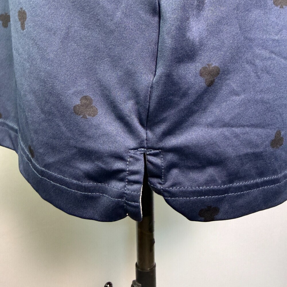 Walter Hagen Men's Navy Blue Card Clubs Novelty Print Golf Polo Shirt Sz Large - Picture 6 of 14